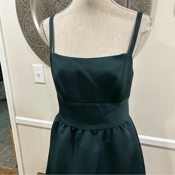 Amsale dark green formal dress - Size 8 - Picture 6 of 13
